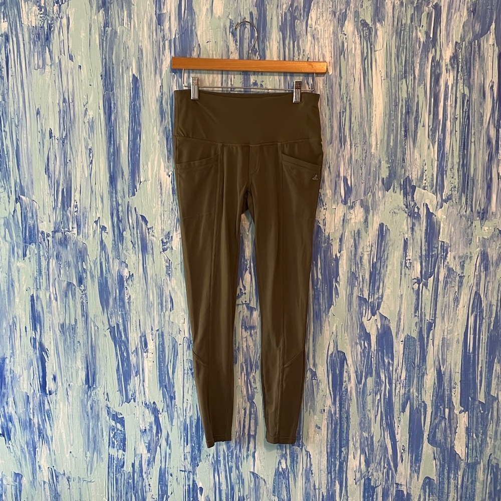 Prana Olive Green Running or Rock Climbing Tights